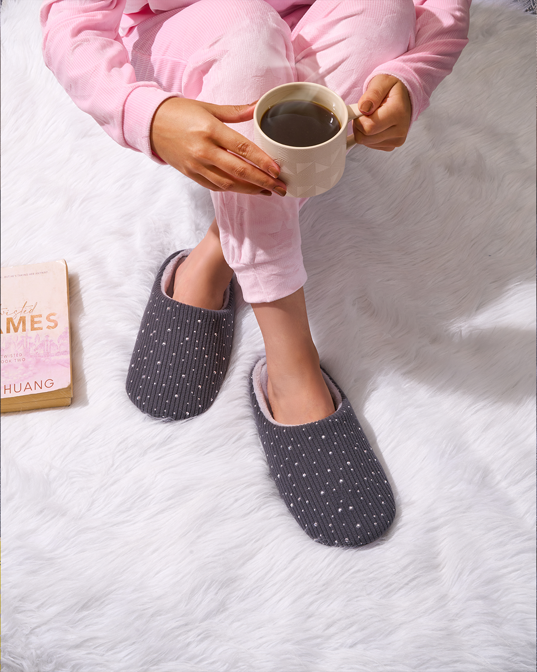 Chaussons Strass Femme