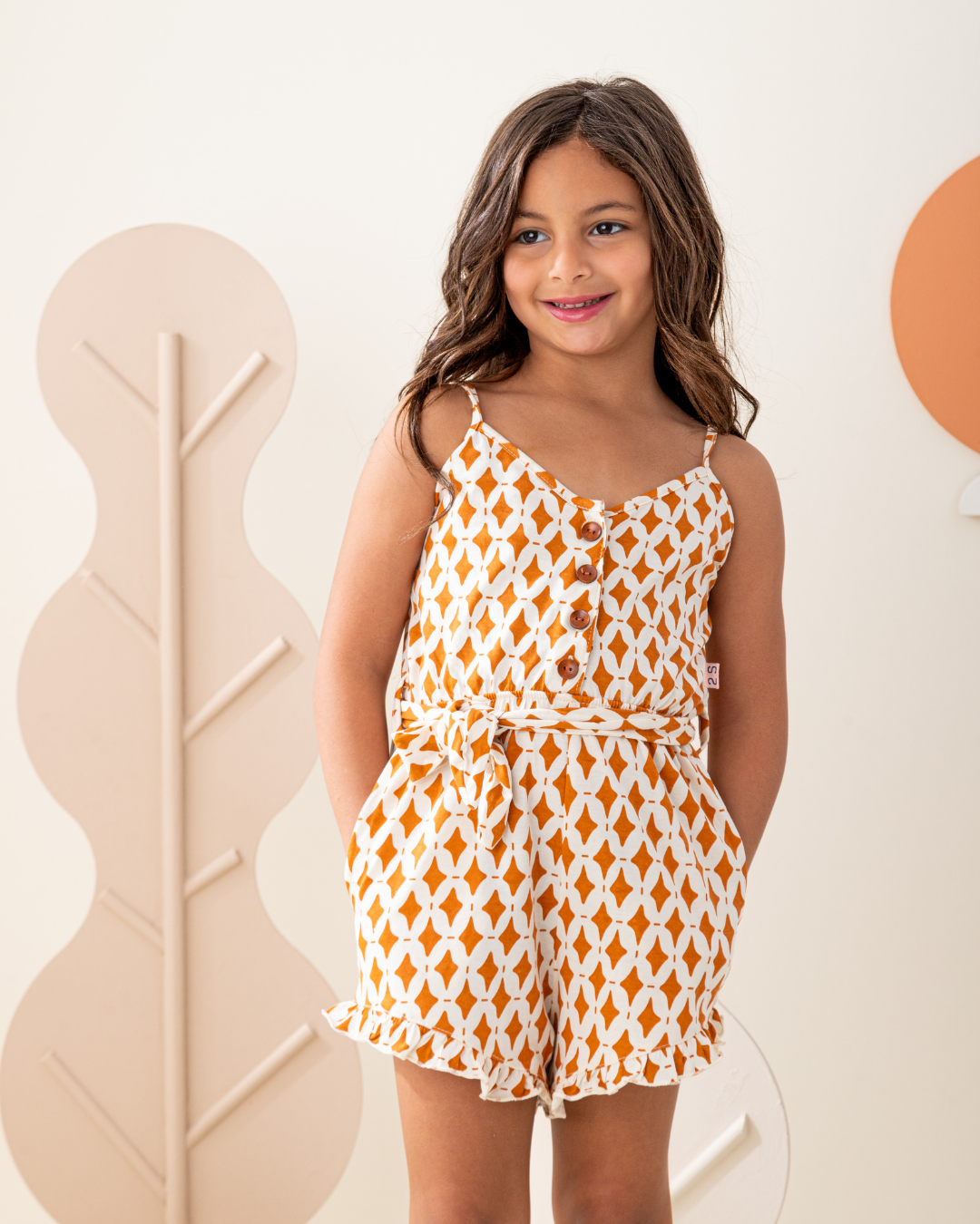 Cute Geometrical سالوبيت بناتي حمالة