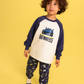 Boys' raglan pajamas with Batwheels print