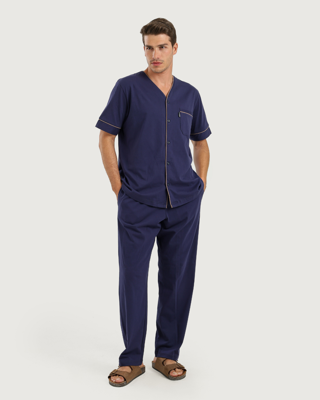 Men's Pajamas Half Sleeves with Pants
