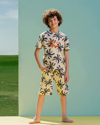 Vacay mode Boys' pajama half sleeve shorts