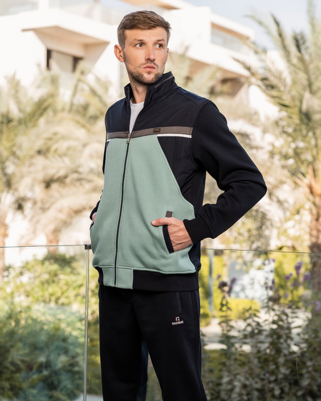 G|V men's pajamas with a zipper