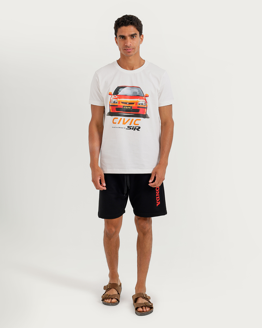 CIVIC Men's Pajama Set Half Sleeve with Shorts