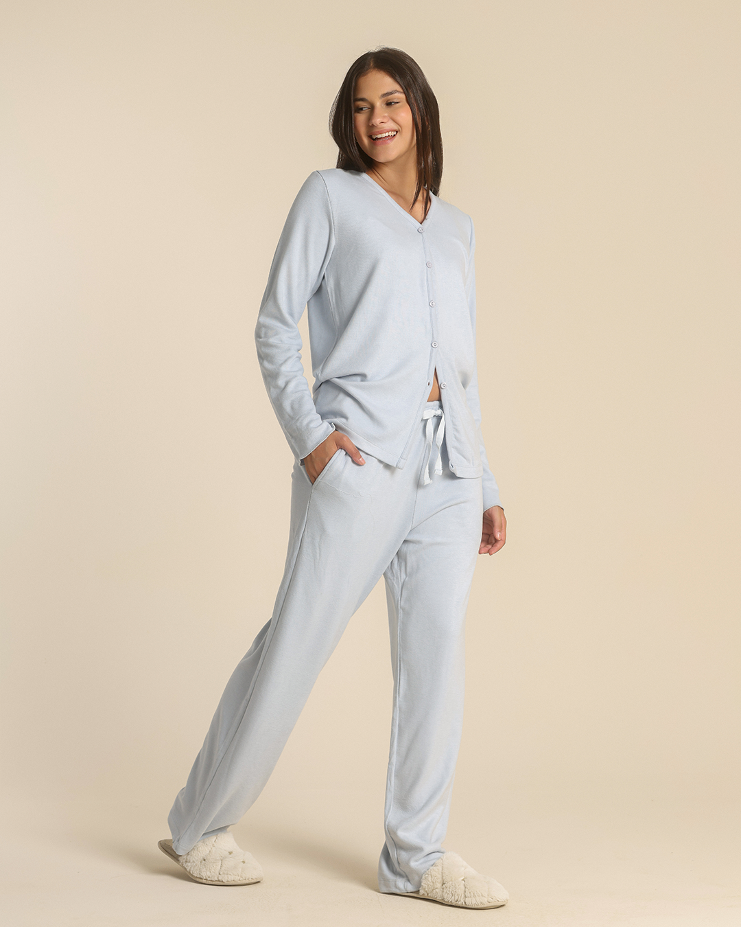 Women luxurious set in dusty colors