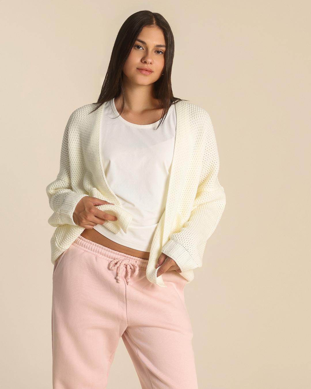 Warm knitted jacket