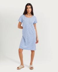 Women's Printed Short Nightshirt