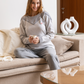 Fur Women's long pajamas, long sleeves, fur styles