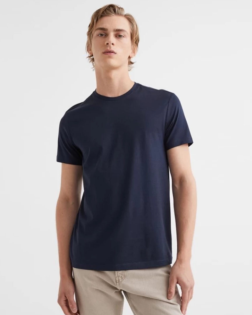 تيشرت رجالي سادة نص كم