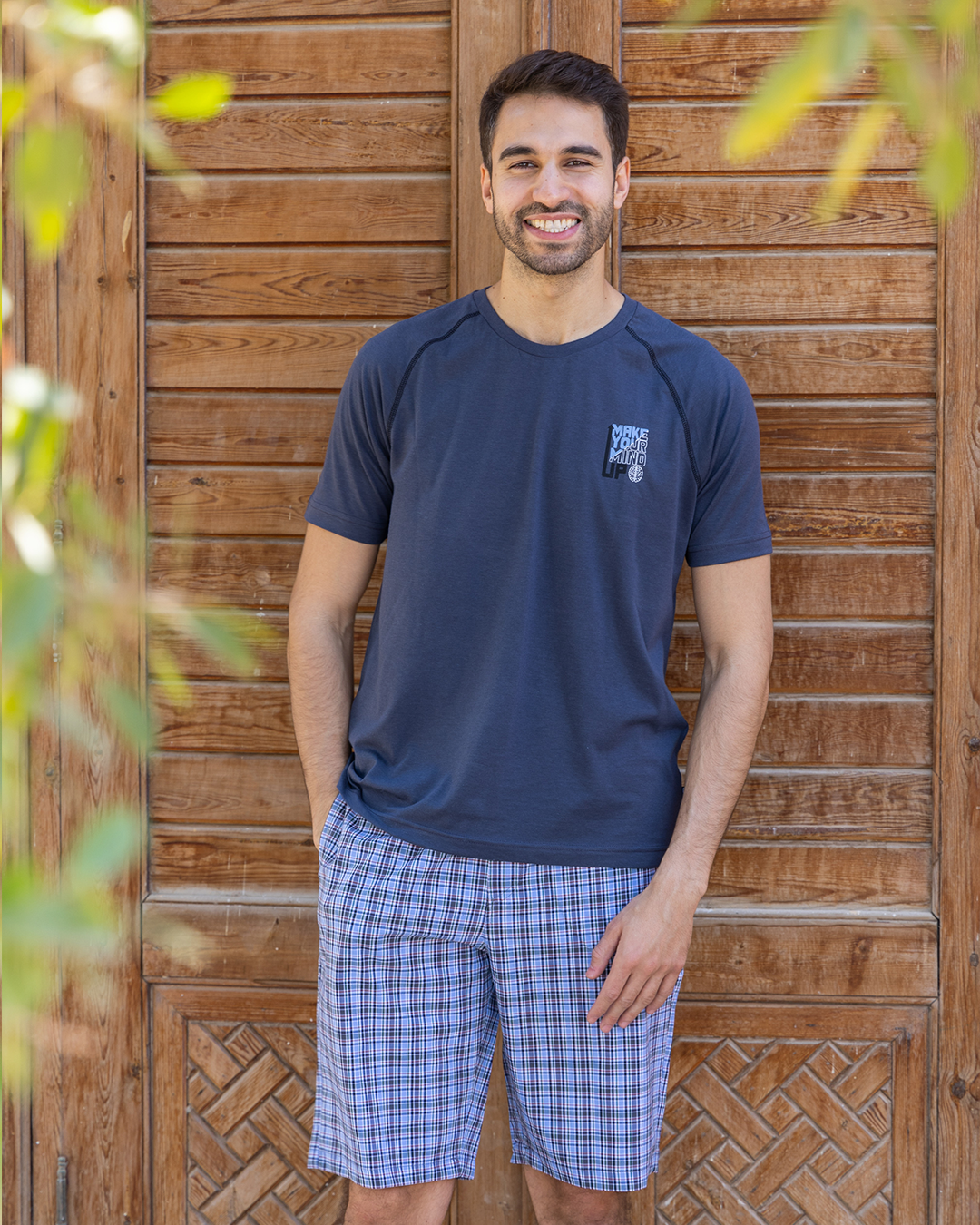 بيجامه رجالي راوند طباعه عالصدر شورت كاروه