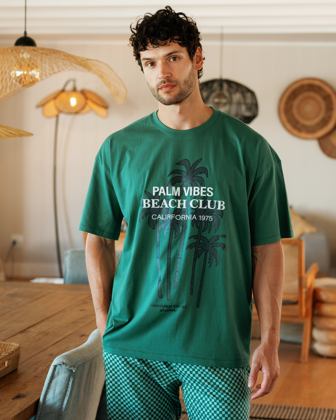 Men's pajamas palm atmosphere