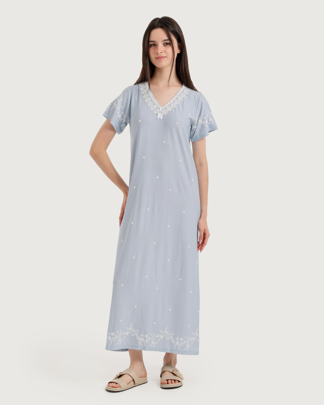 Women's Lycra Short Sleeve Nightshirt