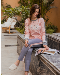 Women's pajamas, long sleeves, long pants