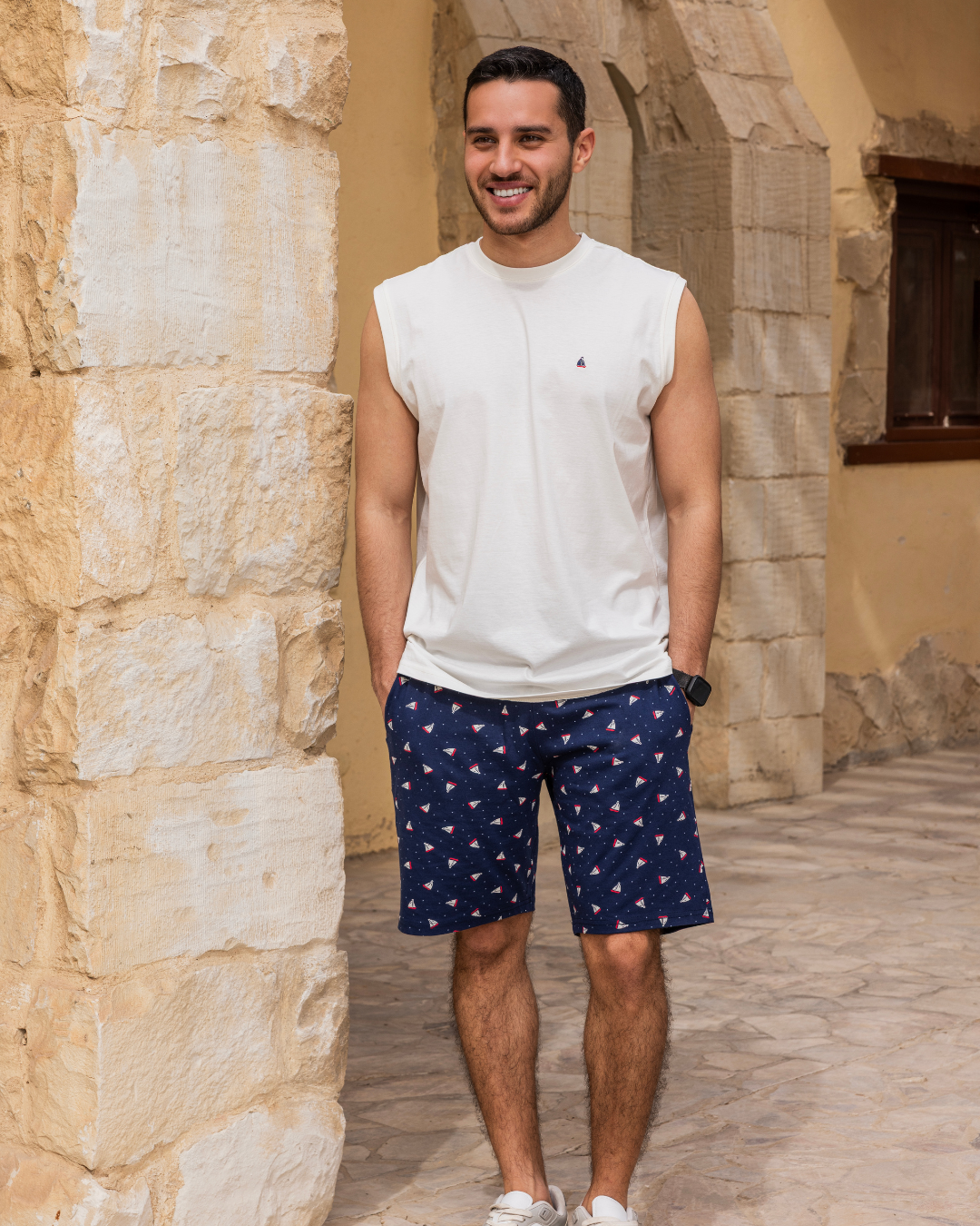 بيجاما كت و شورت قطن