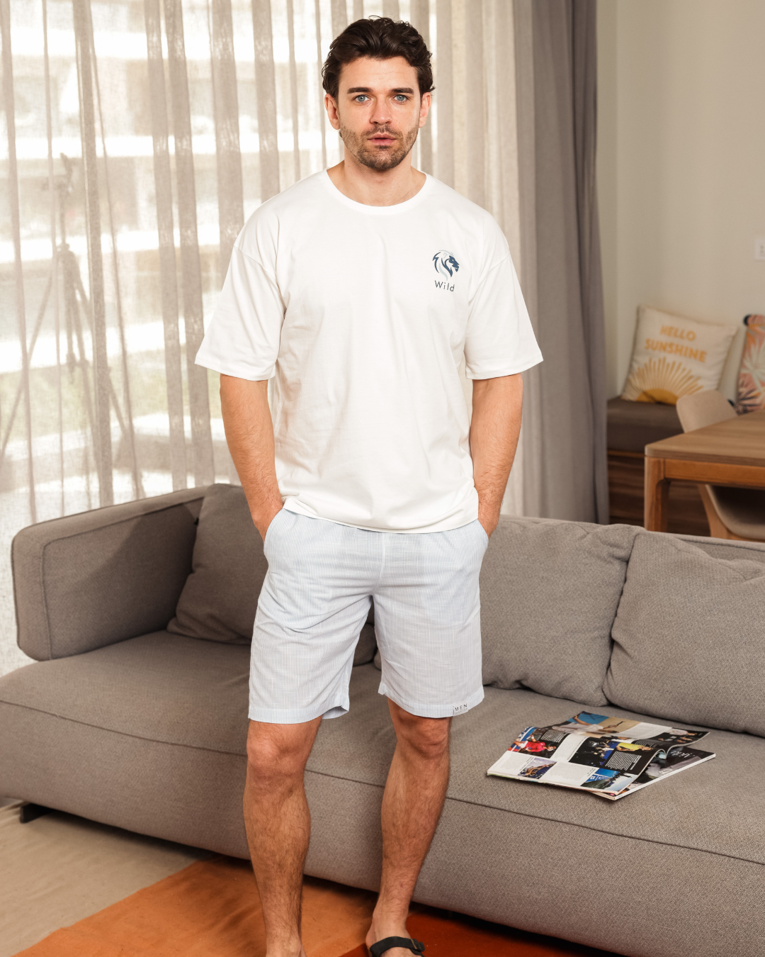 Wild Lion بيجاما رجالى نص كم و شورت