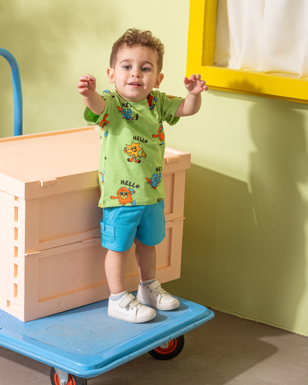 Hello Monster NB بيجامه اولادي بيبي