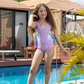 Girls' unicorn swimsuit