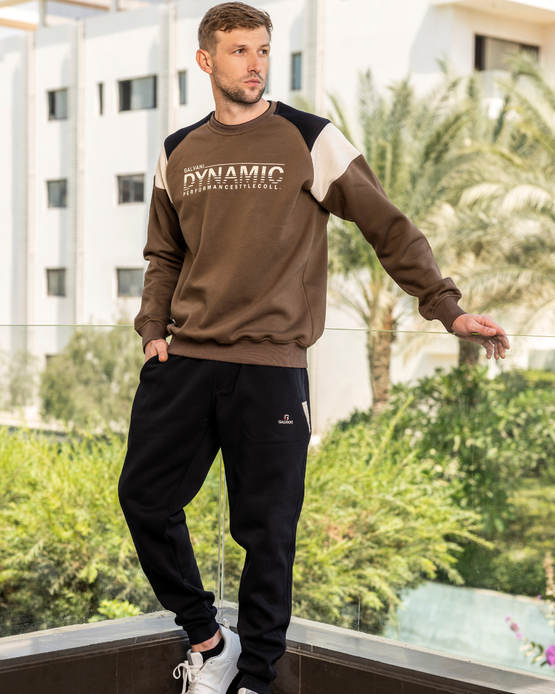 GALVANI DYNAMIC بيجامه رجالي رواند طباعه علي الصدر