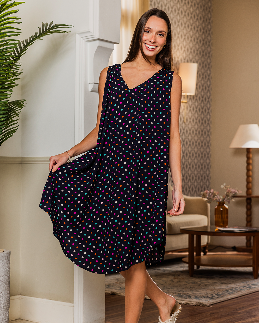 16 قميص فسكوز كات قصير مشجر