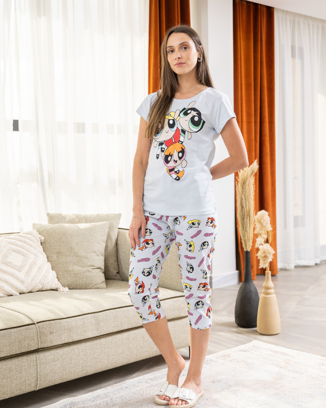 Power Puff women's pajama half pintacore