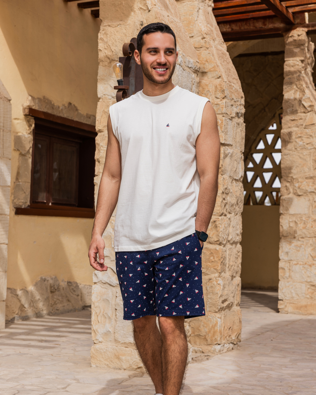 بيجاما كت و شورت قطن