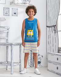 Hello Summer, my children's pajamas, a T-shirt and cotton shorts