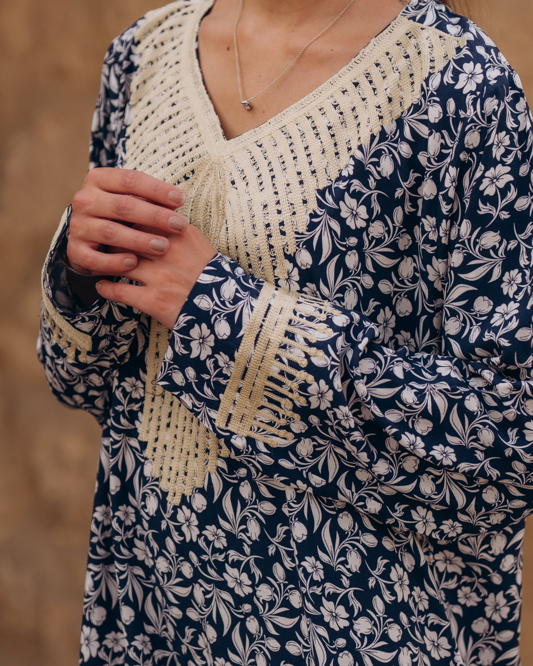 Floral viscose shirt with embroidered sleeves 12