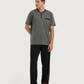 Men's Short Sleeve Pajamas with Round Neck Pants