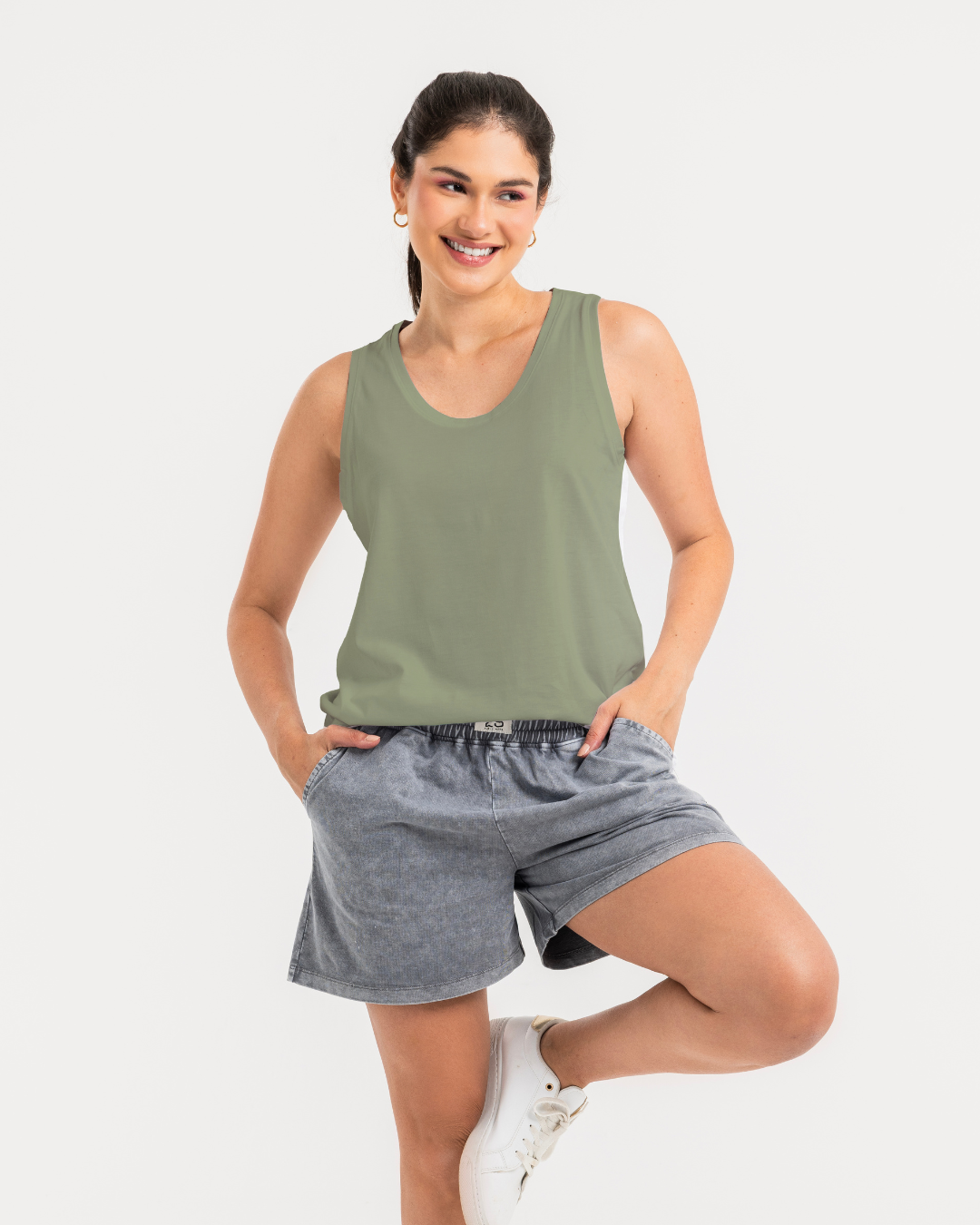 Lands End تانك توب حريمي بيزك