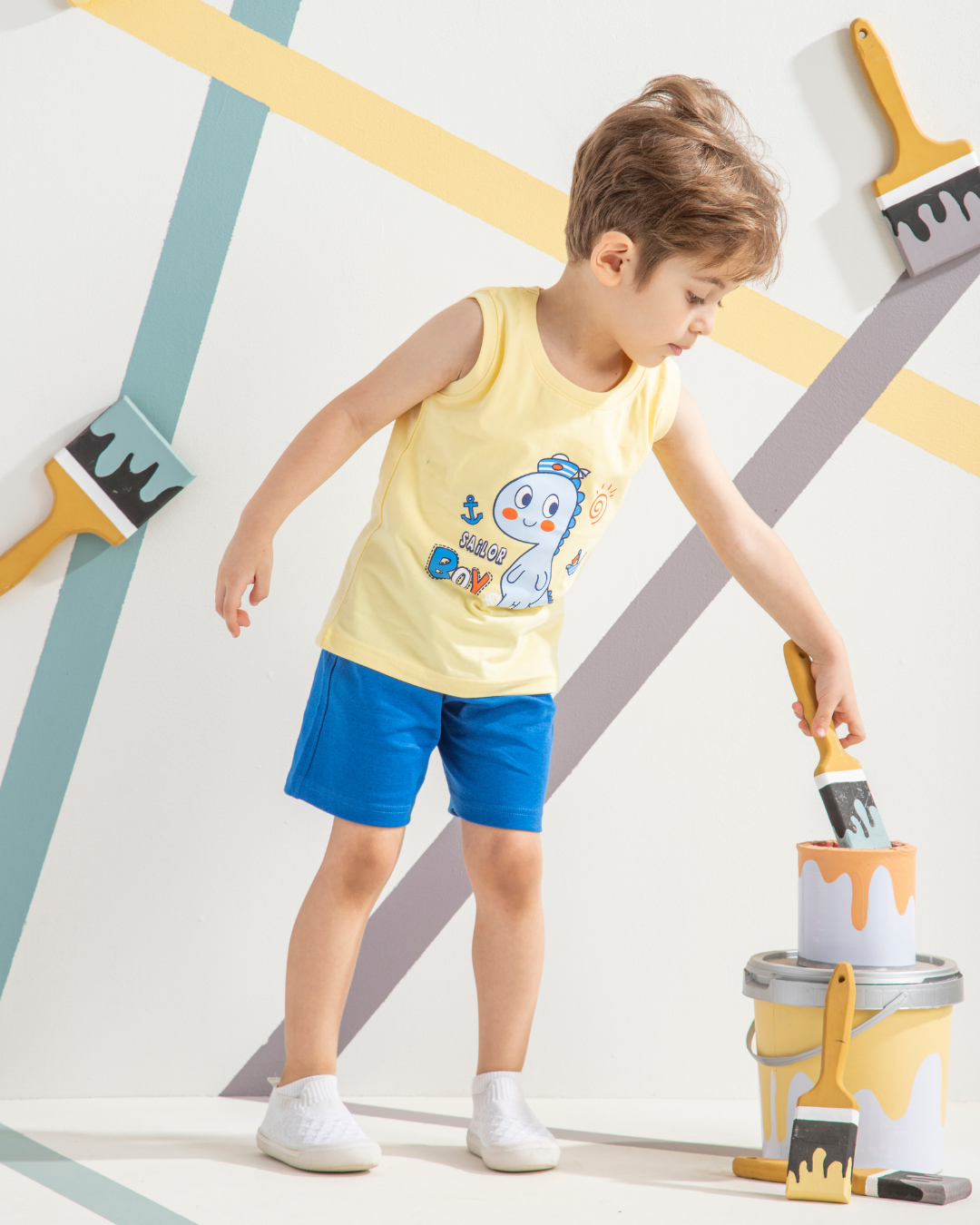 BOY بيجامه اولادي ديناصور