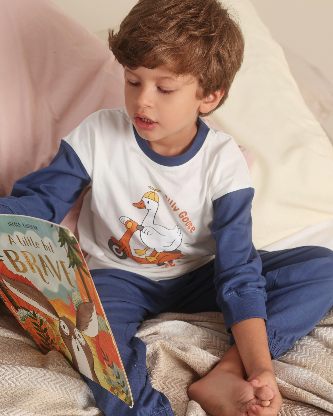 Boys pajama set silly goose on the loose