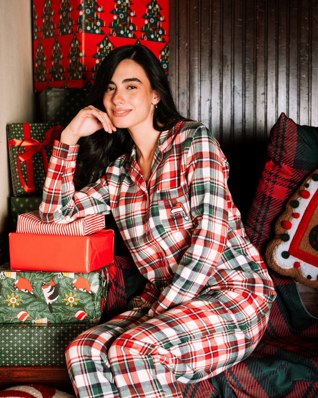 Santa's Favorite Classic Button up Pajama