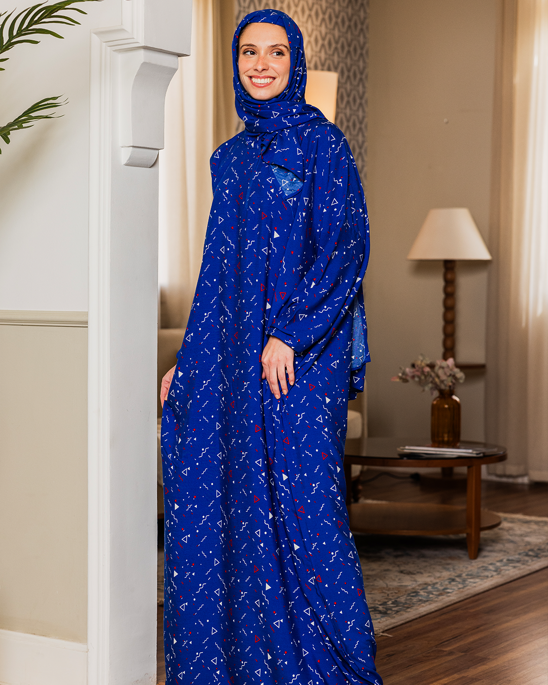 Women's triangle viscose lace-up