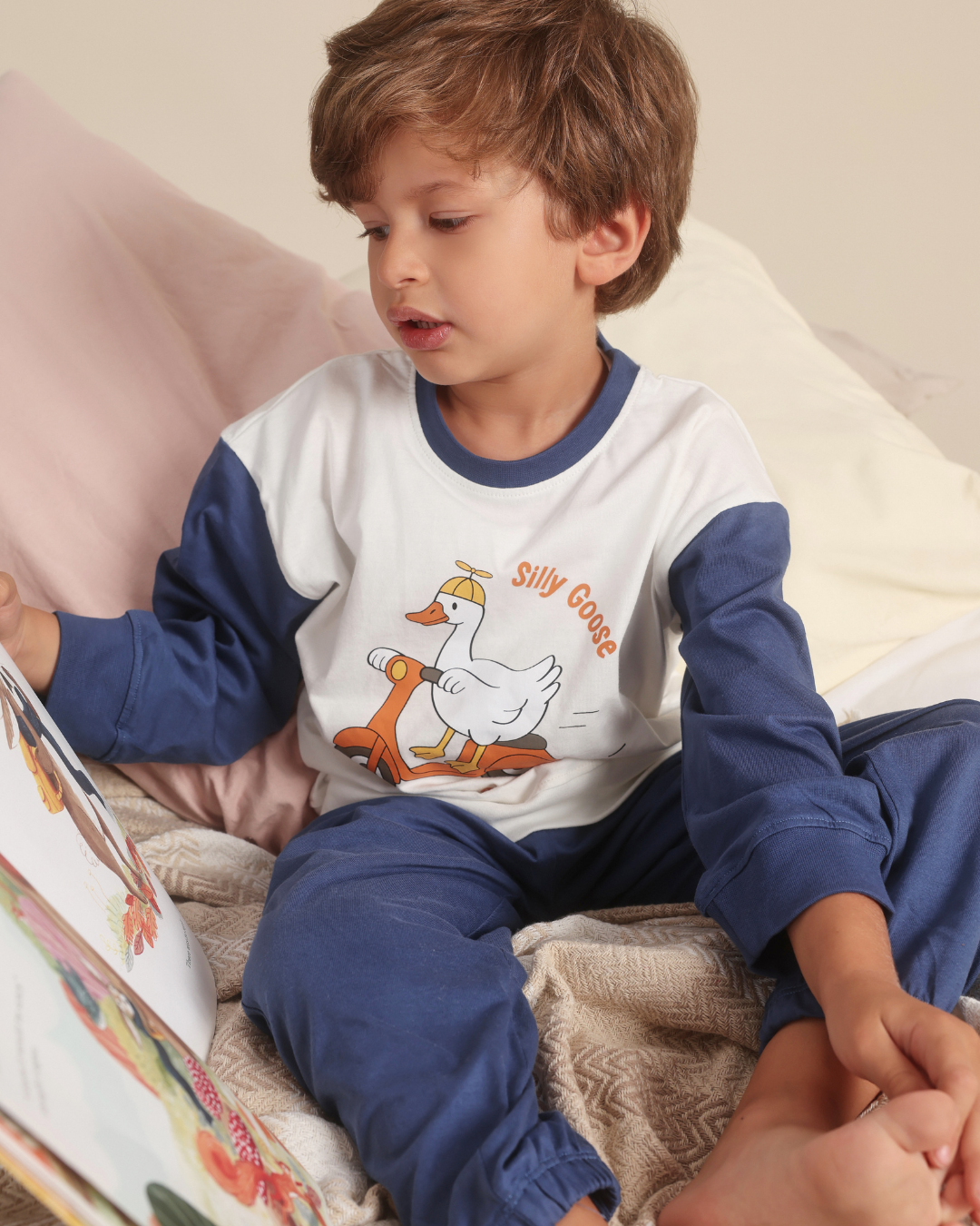 Boys pajama set silly goose on the loose