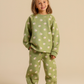 Girls' pajamas with a happy sheep print
