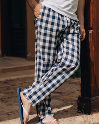 Men's gingham pant