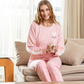 Rabbits Women's long pajamas with rabbit embroidery