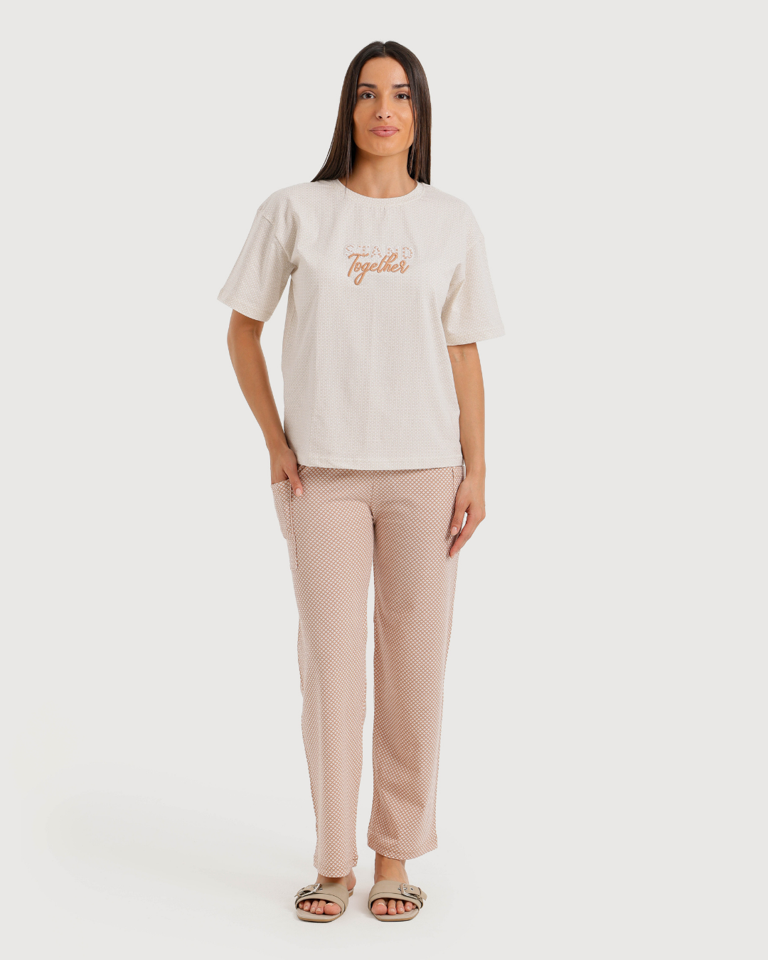 Stand together بيجاما حريمى بنطلون