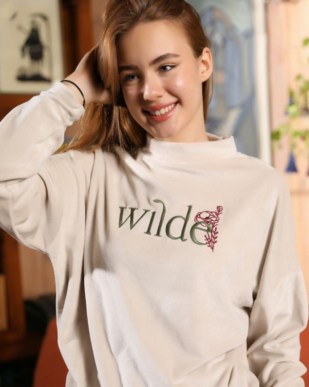 wilde  بيجامه حريمي طباعه علي الصدر