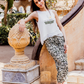 Women's top-cut pajamas, chiffon, pink, olive green