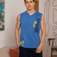Surfer V-neck shorts, men's pajama sets