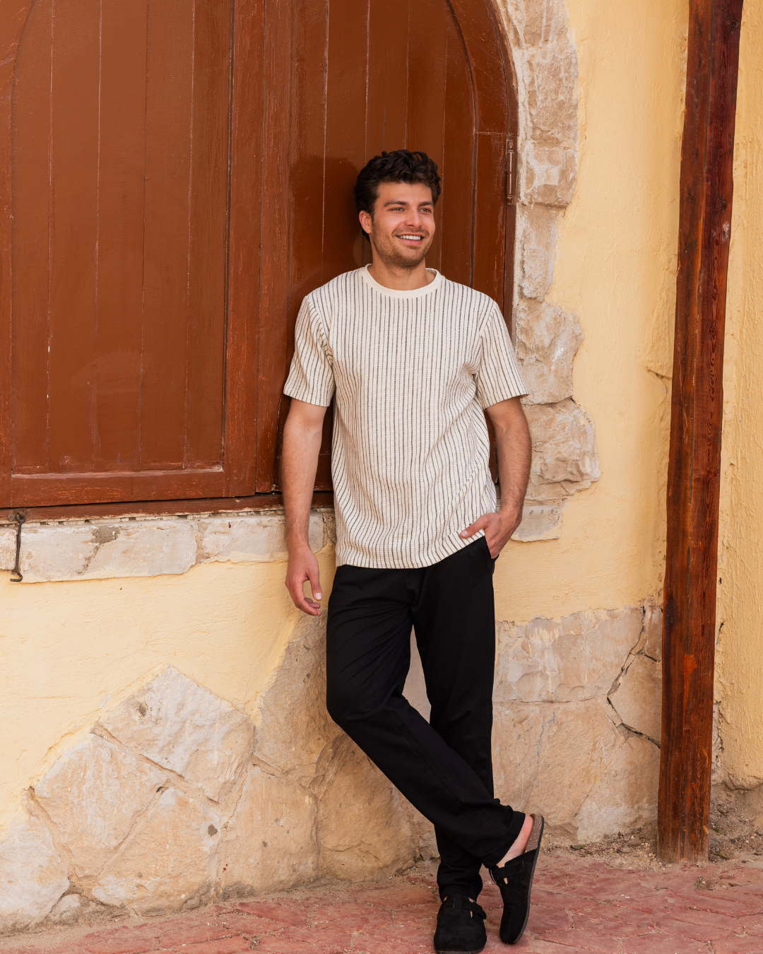 بيجاما رجالي نص كم و بنطلون دوران بيكة القلم