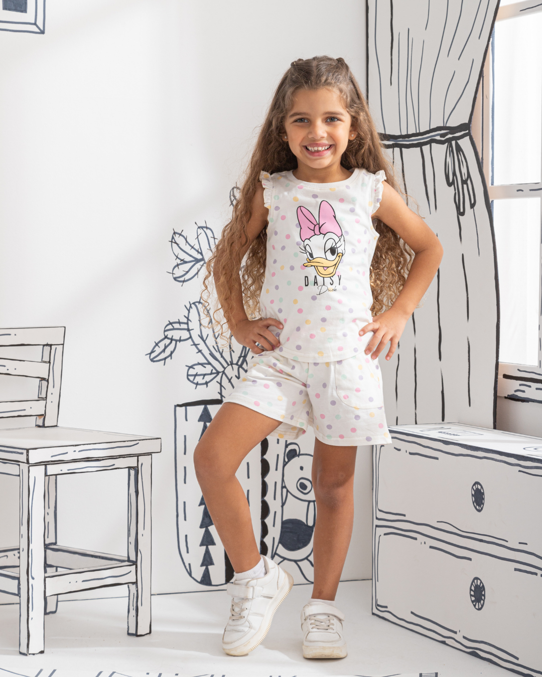 Daisy Duck بيجاما بناتي رافل