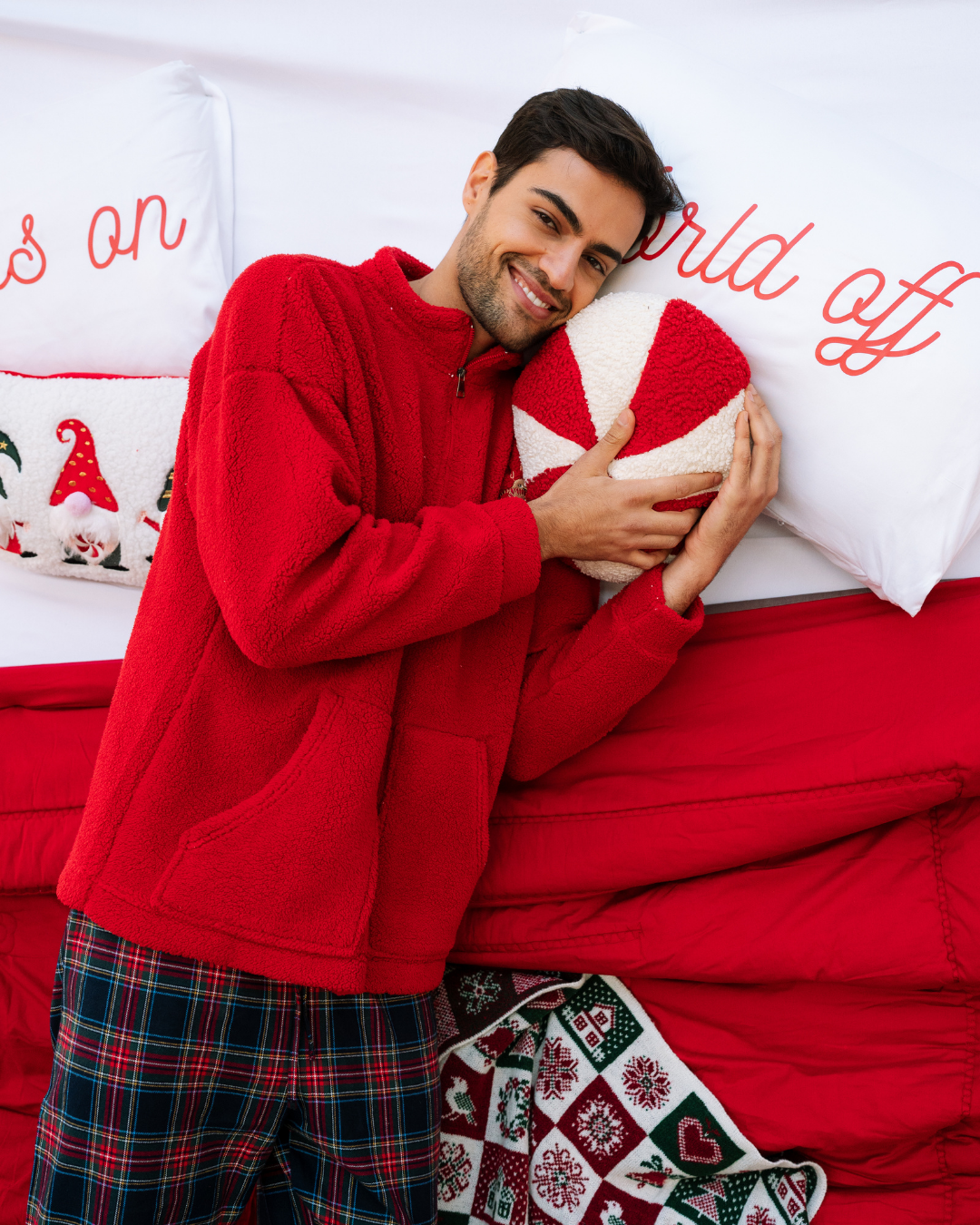 بيجاما رقبة عالية أجواء الكريسماس