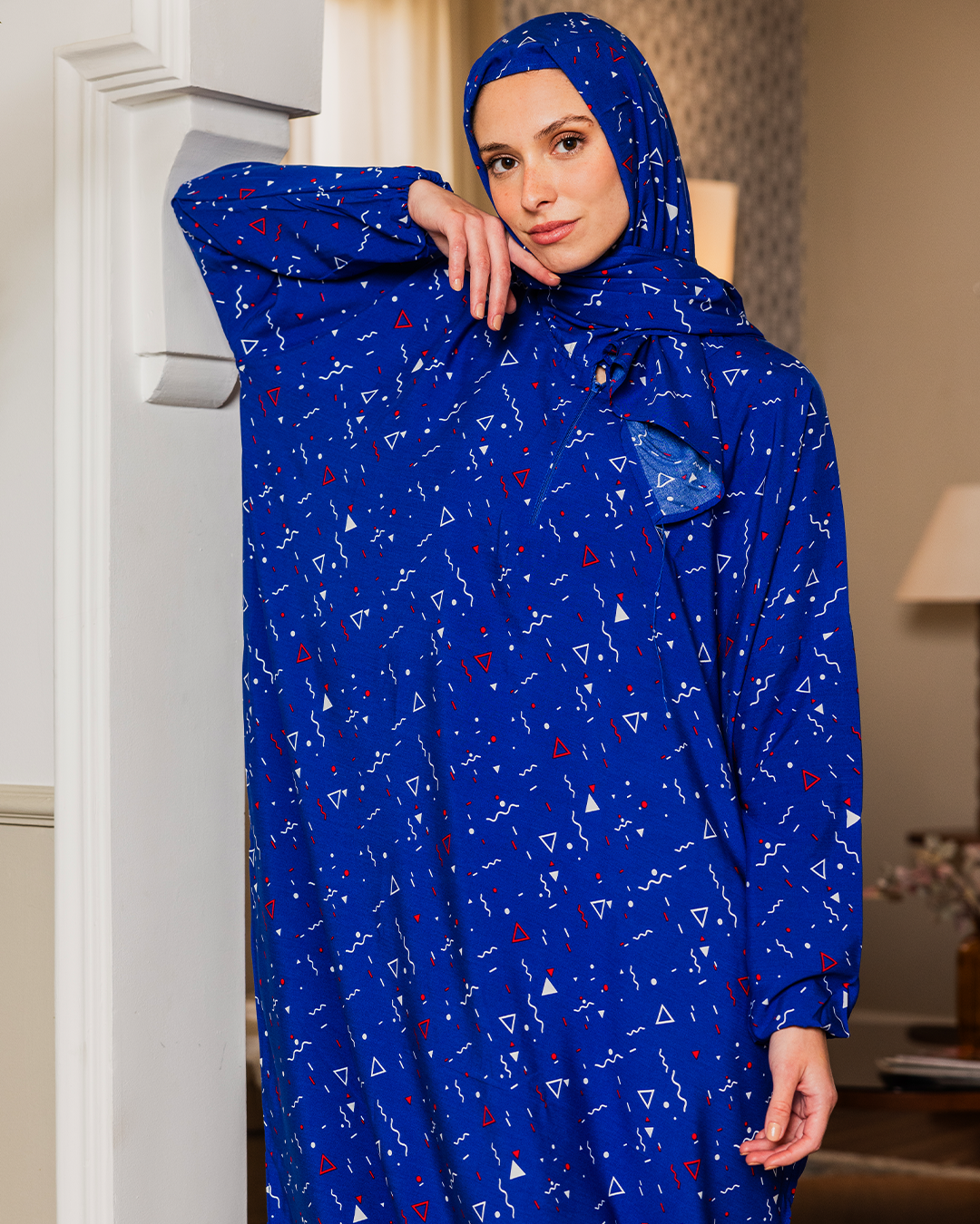 Women's triangle viscose lace-up