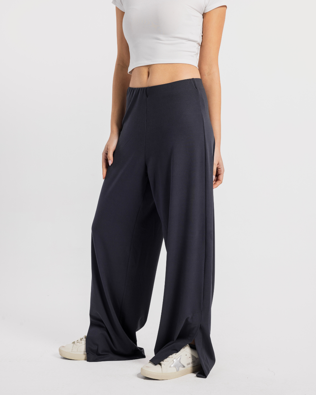 Polyamide بنطلون حريمي ويد ليج بفتحه