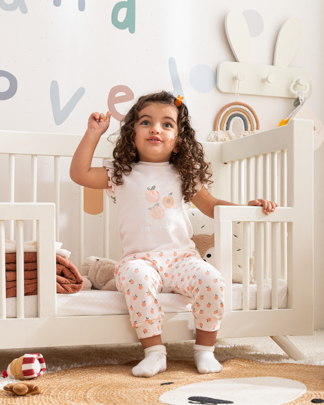 Sweet as a peach بيجاما بناتي