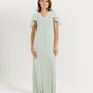 Women's Long Half Sleeve Jalabiya with Print