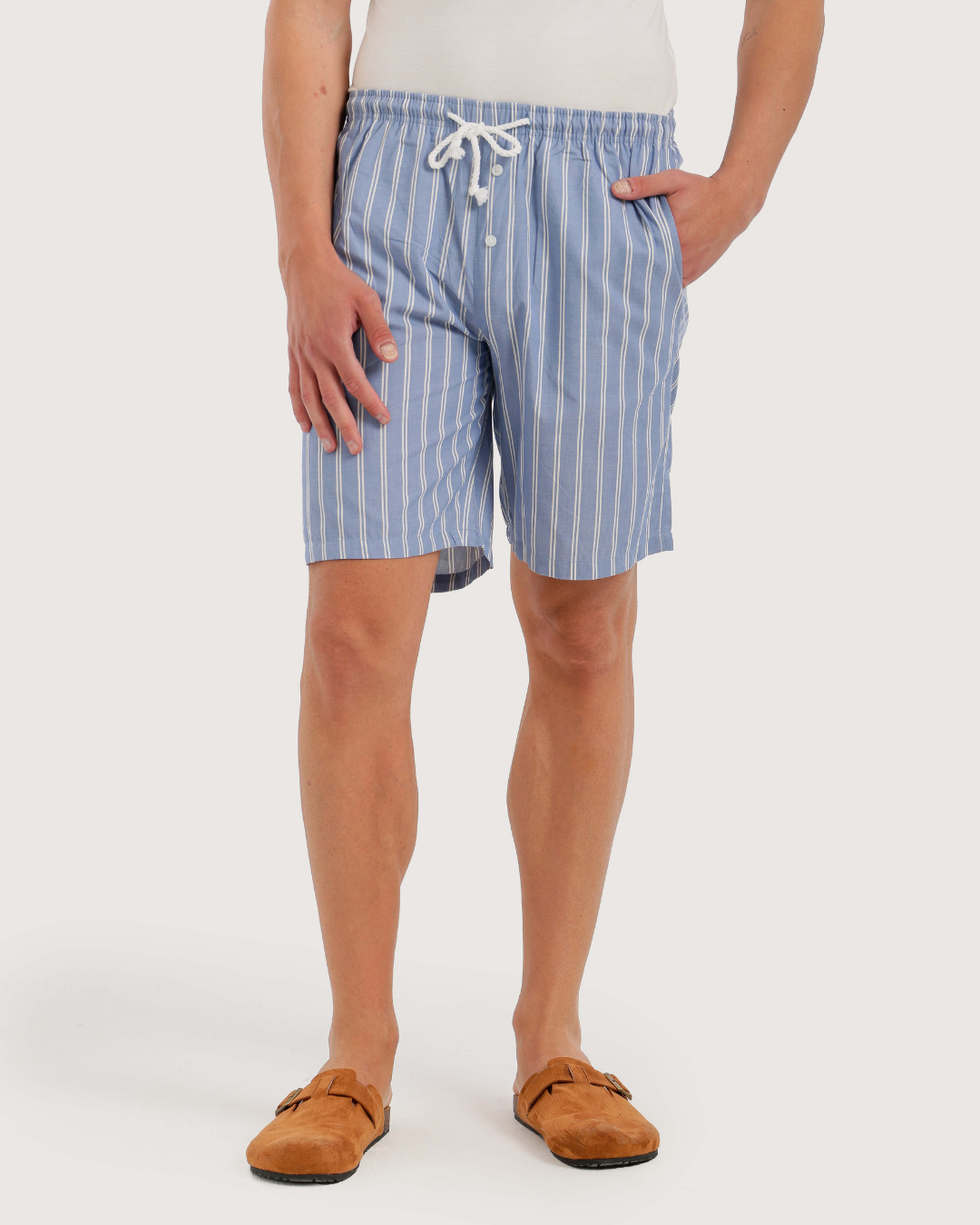 Striped Men's Shorts for Peaceful Sleep