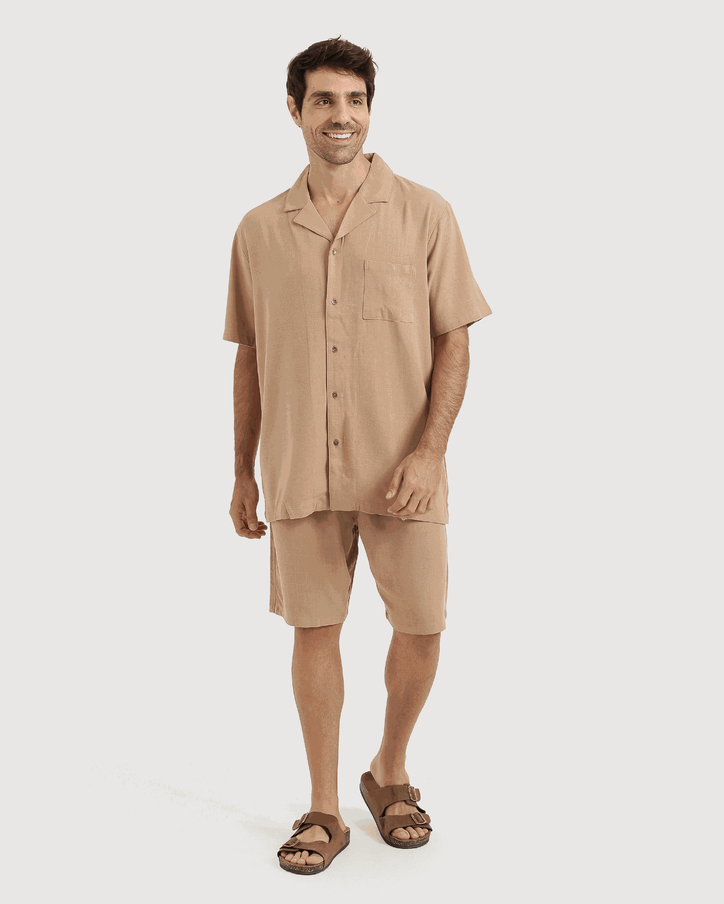Men's linen set in multiple colors