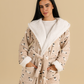 Funny Sheep Women Robe in Beige